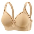 thumbnail image 1 of Plus Size Push Up Bras for Women Full Coverage Basic Everyday Bra Comfort No Underwire T-Shirt Bra (B-C Cup), 1 of 8