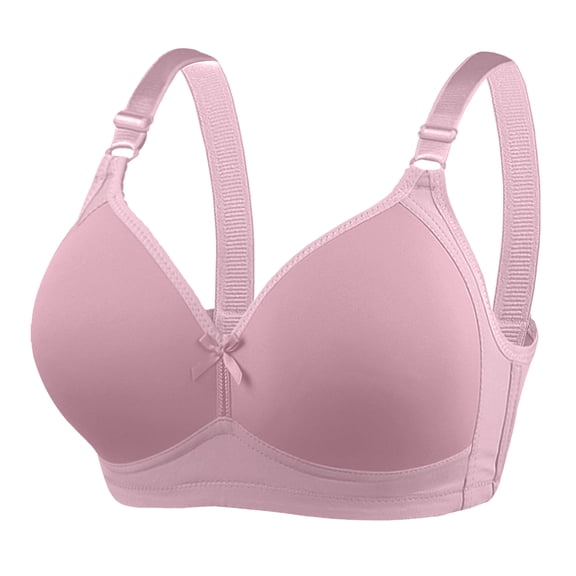 Plus Size Push Up Bras for Women Hide Back Fat Smoothing Bra Underwire Support Bras Pink 52
