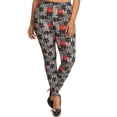 thumbnail image 1 of Plus Size Puzzle/plaid Print, Full Length Leggings In A Slim Fitting Style With A Banded High Waist Multi, 1 of 4