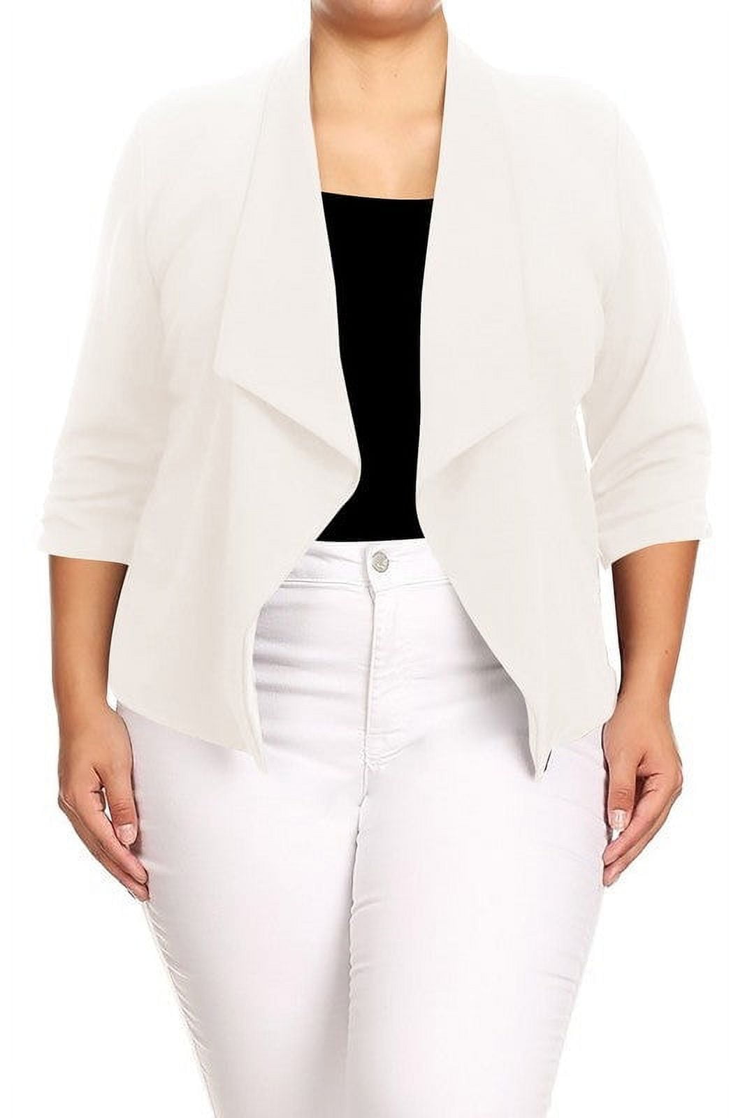 Plus size cheap ivory blazer
