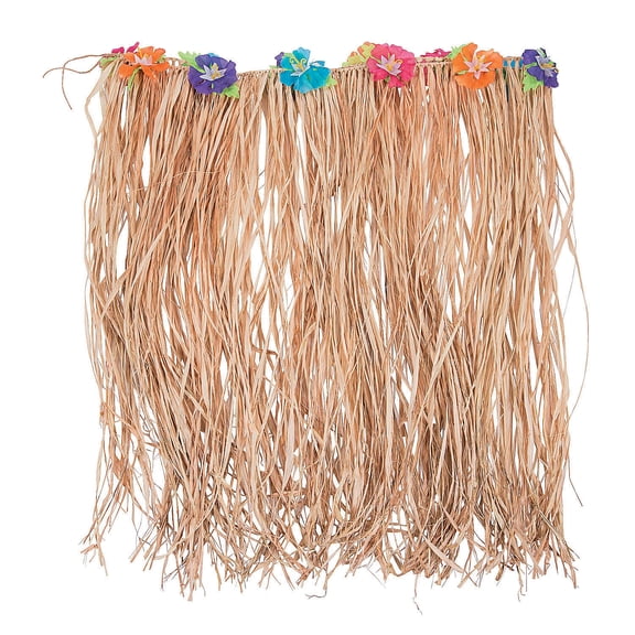 Plus Size Raffia Hibiscus Hula Skirt - Apparel Accessories - 1 Piece
