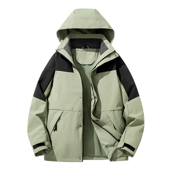 Plus Size Rain Coats with Hoods,Men's/Women's Single Layer Hiking Raincoat Outdoor Windbreaker Jacket For Trekking,Hiking Apparel,Camping Rain Jacket(Size:3XL)