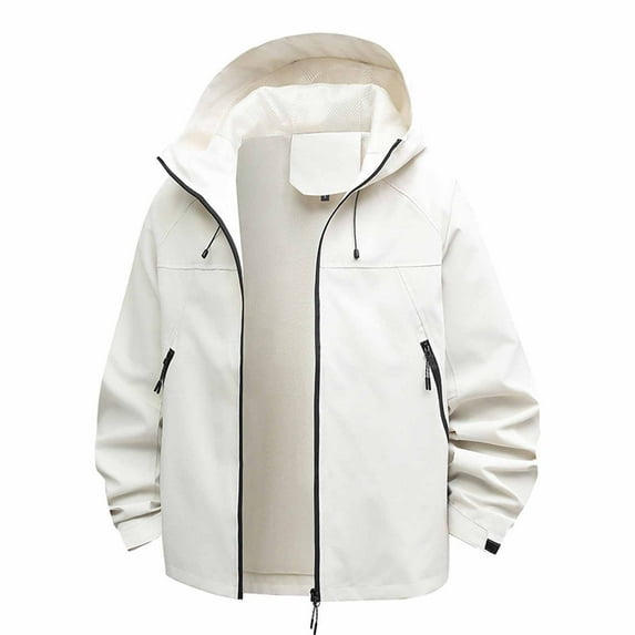 Plus Size Raincoat Women's Lightweight Waterproof Breathable Lined Hooded Softshell Rain Jacket Windbreaker Long Coat