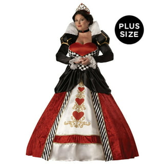 Alice Queen Of Hearts Costume Kids Red Queen in Wonderlands Cosplay Costume  Crown Baby Girls Halloween Birthday Party Dress - AliExpress