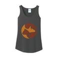thumbnail image 1 of Plus Size Rescue Friends Logo Cotton Tank Top Graphic Shirt - Charcoal XL, 1 of 2