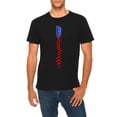 thumbnail image 1 of Plus Size Resting Flag Graphic Design Deluxe Jersey T-Shirt - Black 3XL, 1 of 4