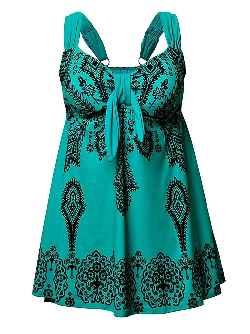 plus size retro swim dress Smismivo Plus Size Swim Dress One Piece Swimsuit Slimming Bathing Suit  Swimdress with Skirt Retro Vintage Short Sleeve Padded Swimwear for Curvy  Women Black XXXXL at Amazon Women's Clothing store