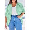 thumbnail image 1 of Plus Size Ribbed Cocoon Cover Up, 1 of 3