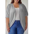 thumbnail image 1 of Plus Size Ribbed Cocoon Cover Up, 1 of 5
