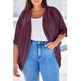 thumbnail image 1 of Plus Size Ribbed Cocoon Cover Up, 1 of 3