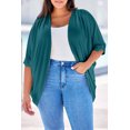 thumbnail image 1 of Plus Size Ribbed Cocoon Cover Up, 1 of 3