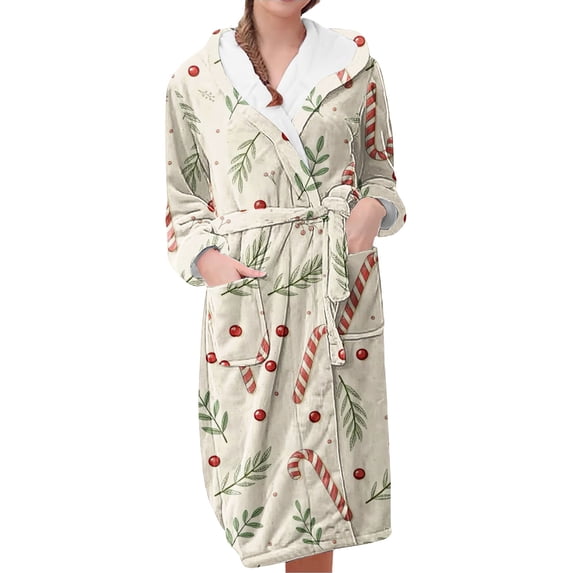 Plus Size Robes for Women Fuzzy House Coat Oversized Kimono Women's Sleepwear Spa Womens Bathrobe Beige