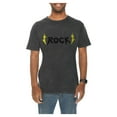 thumbnail image 1 of Plus Size Rock Lightning Bolts Graphic Design Vintage Crewneck Tee - Vintage Black XL, 1 of 4