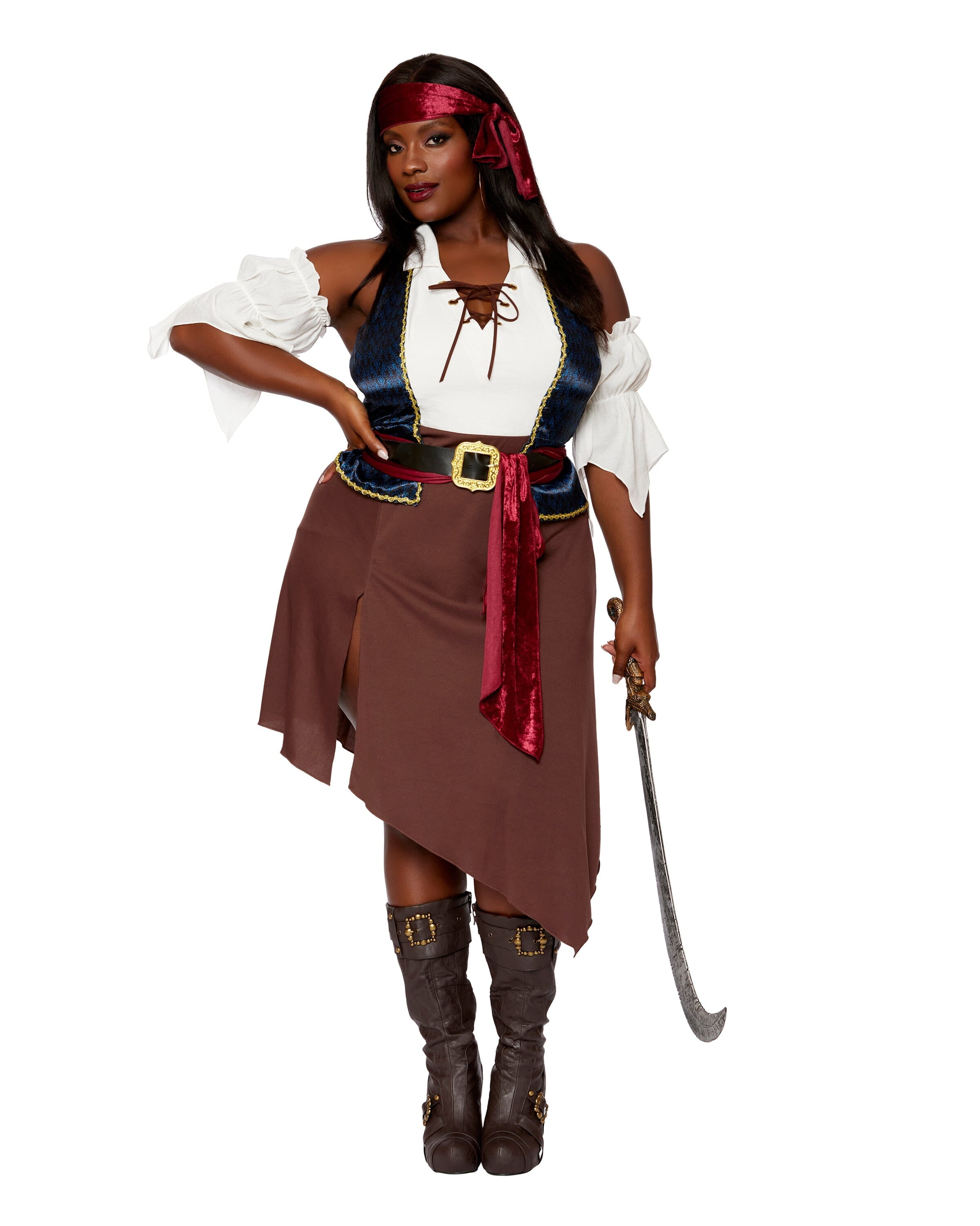 Plus Size Rogue Pirate Wench Costume