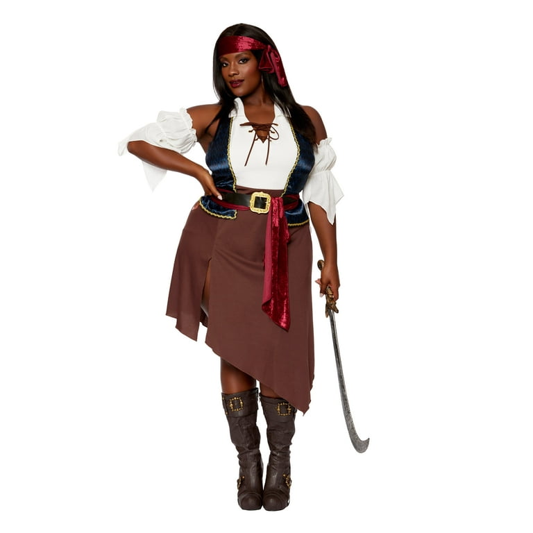 Women's plus size clearance pirate wench costume