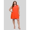 thumbnail image 1 of 24seven Comfort Essential Curvy Round Neck Sleeveless Mini Shift Dress, 1 of 5