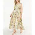 thumbnail image 1 of Plus Size Ruffled Lace Maxi Dress Mixed Floral Bouquet 20W, 1 of 1