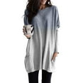 thumbnail image 1 of Plus Size S-5XL Casual Baggy Blouse Tops For Women Long Sleeve Round Neck Pullover T-Shirt Tunic Tops Ladies Holiday Party Sweatshirt Tops, 1 of 3
