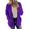 thumbnail image 1 of Plus Size S-5XL Womens Oversized Teddy Bear Winter Warm Cardigan Coats Ladies Fluffy Faux Fur Borg Button Jacket Outwear, 1 of 2