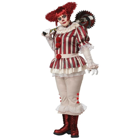 Plus Size Sadistic Clown Costume for Women