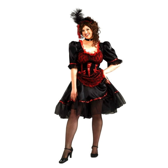 Rubies Saloon Girl Costume for Adults, Women's 2X