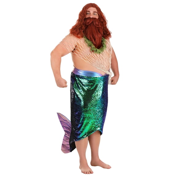 Plus Size Salty Merman Costume