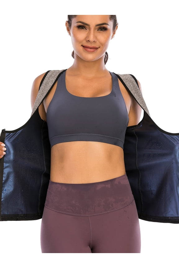Plus Size Sauna Waist Trainer Slimming Workout TaLELINTA Top for Women Weight Loss, Tummy Control Body Shaper Polymer Sauna Vest Sauna Slimming Suit
