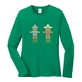 thumbnail image 1 of Plus Size Scarecrows Set Long Sleeve Cotton Graphic Shirt - Kelly 4XL, 1 of 2