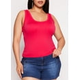 thumbnail image 1 of Womens Plus Size Scoop Back Tank Top, 1 of 3