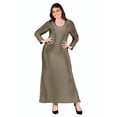 thumbnail image 1 of Plus Size Scoop Neck Shimmery Maxi Dress, 1 of 7