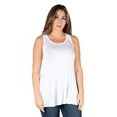 thumbnail image 1 of Plus Size Scoop Neck Sleeveless Tunic Tank Top, 1 of 11