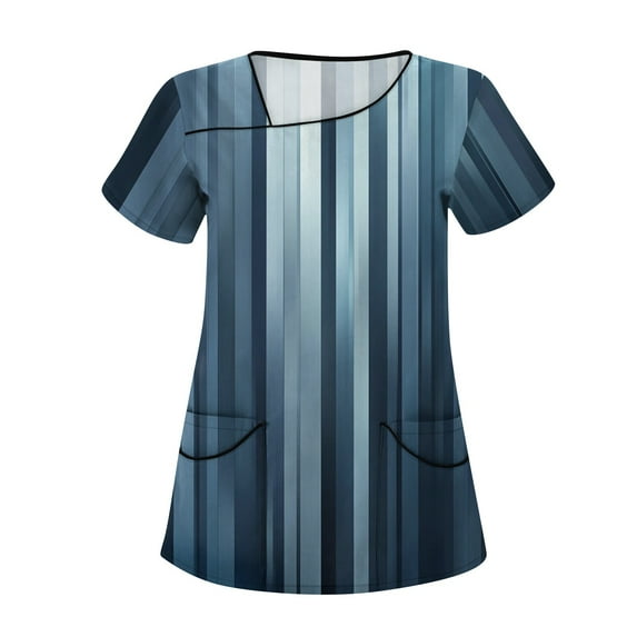 Plus Size Scrub Tops, Vintage Floral Tops For Women Medical Scrubs With Pockets Breathable Workwear Loose Fit Shirts Pink Nurses Dress Dresses Summer 2025 Womens Casual Black Blue