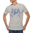 thumbnail image 1 of Plus Size Sea You Soon Graphic Design Ring Spun Combed Cotton Short Sleeve Deluxe Jersey T-Shirt - Heather Grey 2XL, 1 of 4