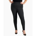 thumbnail image 1 of Plus Size Seam Detail Skinny Ponte Pants Dark Heather Grey 2X, 1 of 1