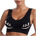 thumbnail image 1 of Plus Size Seamless Bralettes Wireless Bras for Women Push Up Bra Everyday Basic Soft Sleeping Tshirt Bra Wide Strap, 1 of 7