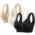 thumbnail image 1 of Plus Size Seamless Bralettes for Women 3pcs Push Up Seamless Comfort Sports Bra Big Breast Women Lightly Lined Soft Padded Comfy Supportive Bralettes, 1 of 9
