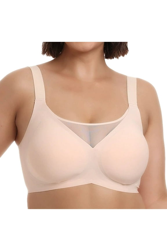 Plus Size Seamless Jelly Bra No Underwire, Sag Resistant Breathable, Comfortable Multiple Sizes
