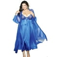 thumbnail image 1 of Plus Size Sexy Full Figure Long Gown Peignoir Lingerie Set, 1 of 2