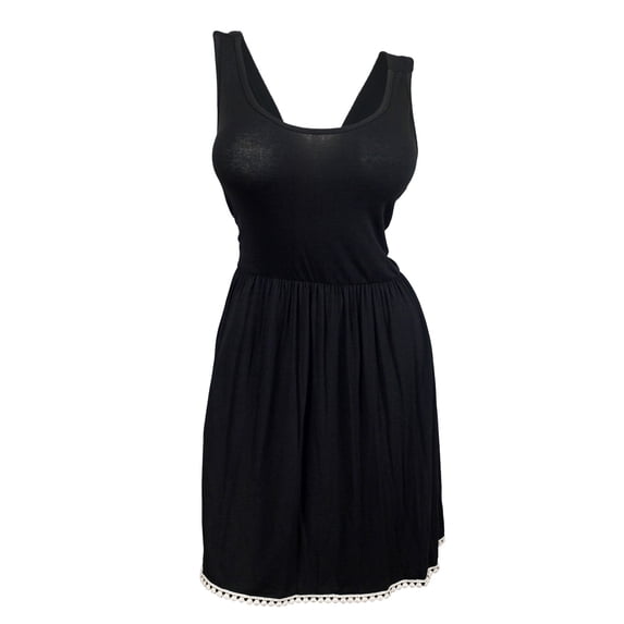 Plus Size Sexy Racerback Dress Black