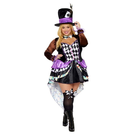 Plus Size Sexy Raving Mad Costume for Women