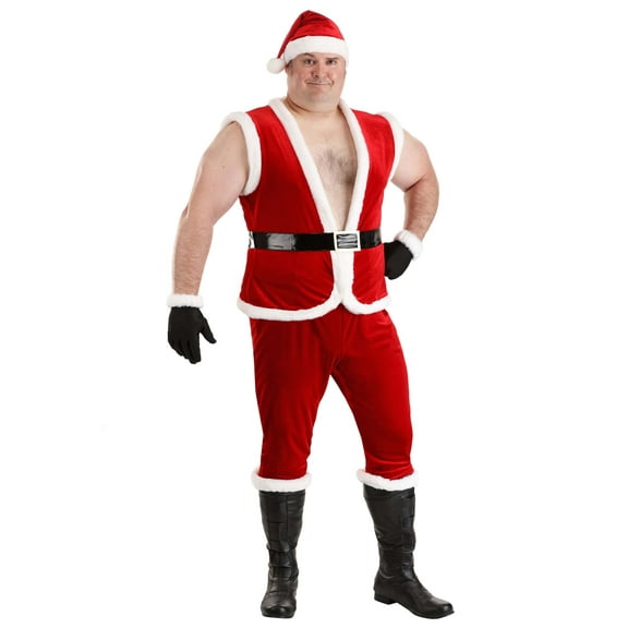 Plus Size Sexy Santa Claus Costume for Men