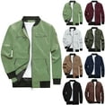 thumbnail image 1 of Plus Size Shacket for Mens Long Sleeve Lightweight Breathable Windbreaker with Pockets Casual Outdoor Hiking Fishing Clothes Gifts for Men Wine L, 1 of 7