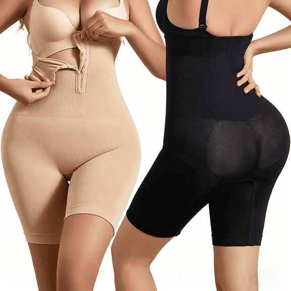 Plus Size Shapewear for Women - High-Waisted Shapewear Tummy Control Shorts, Thigh Slimmer, Underwear for Women