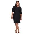 thumbnail image 1 of Plus Size Shimmer Bodycon Knee Length Dress, 1 of 9