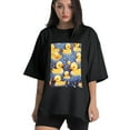 thumbnail image 1 of Plus Size Shirt for Women Black Tops for Women Oversized Short Sleeves Shirt for Women Cute Ducks T Shirt Crewneck Shirt for Women XL, 1 of 5