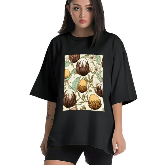 Plus Size Shirt for Women Black Tops for Women Oversized Short Sleeves Shirt for Women Easter 161 T Shirt Crewneck Shirt for Women L