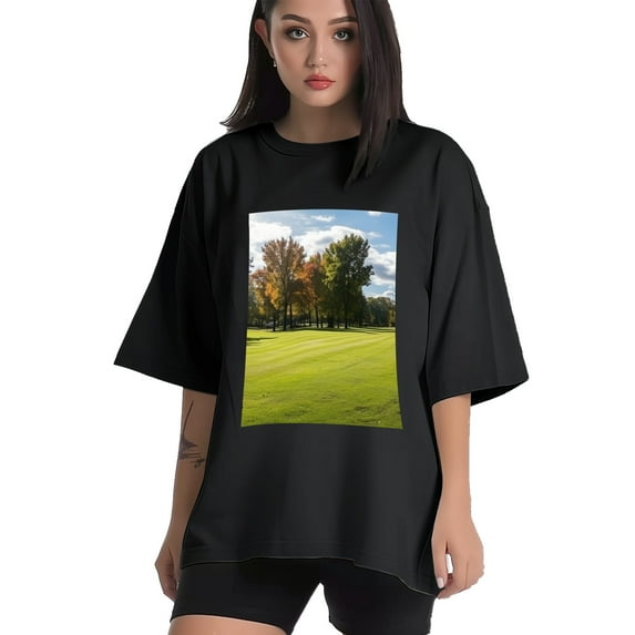 Plus Size Shirt for Women Black Tops for Women Oversized Short Sleeves Shirt for Women Lawn T Shirt Crewneck Shirt for Women L