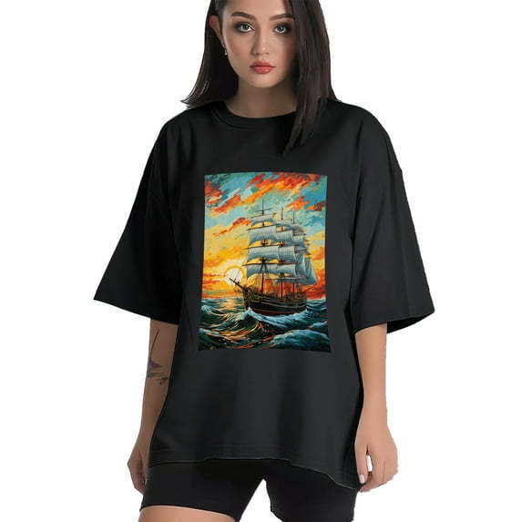 Plus Size Shirt for Women Black Tops for Women Oversized Short Sleeves Shirt for Women Ship1 T Shirt Crewneck Shirt for Women L