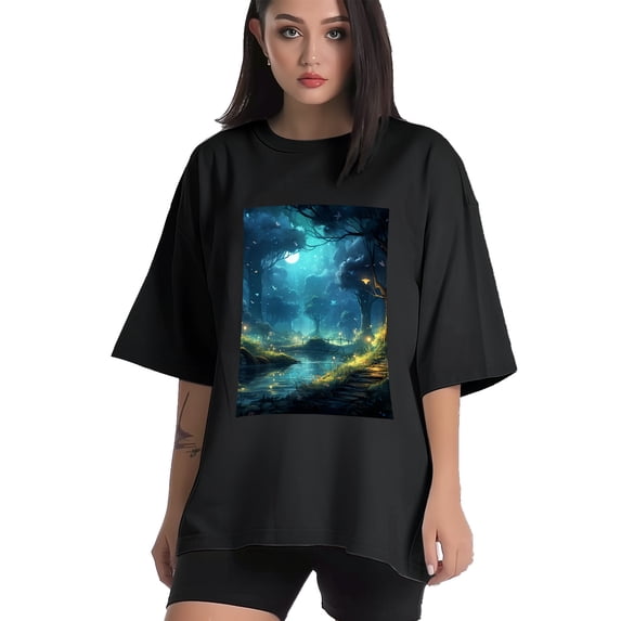 Plus Size Shirt for Women Black Tops for Women Oversized Short Sleeves Shirt for Women T Shirt Crewneck Shirt for Women L