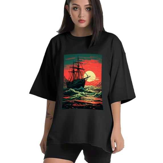 Plus Size Shirt for Women Black Tops for Women Oversized Short Sleeves Shirt for Women T Shirt Crewneck Shirt for Women XL
